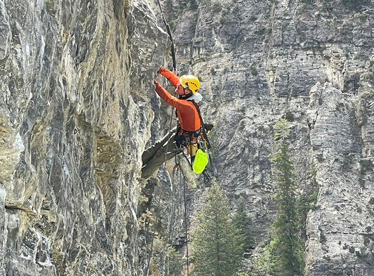 The Versatile Ice Screw Cannon Doubles as a Bolting Bag for Route Setters!