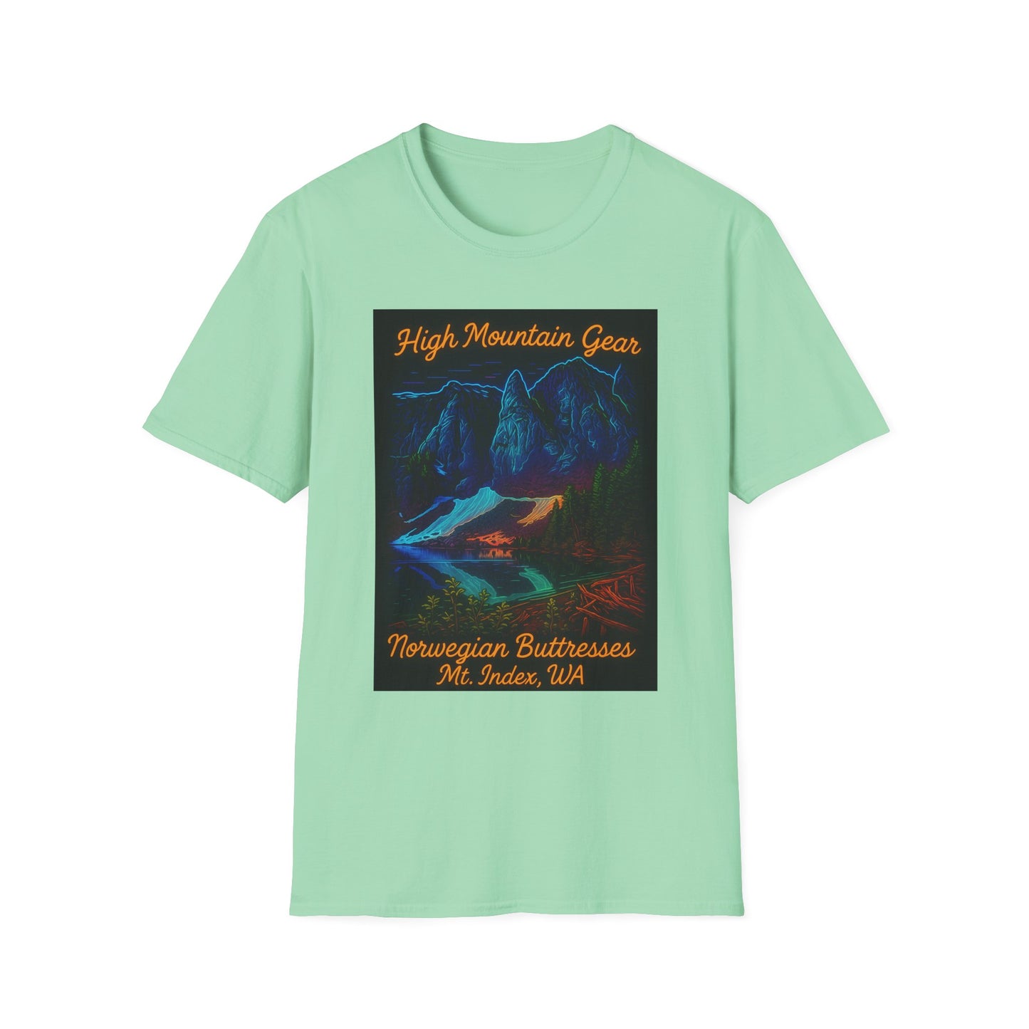 Unisex Neon Norwegian Mountain T-Shirt