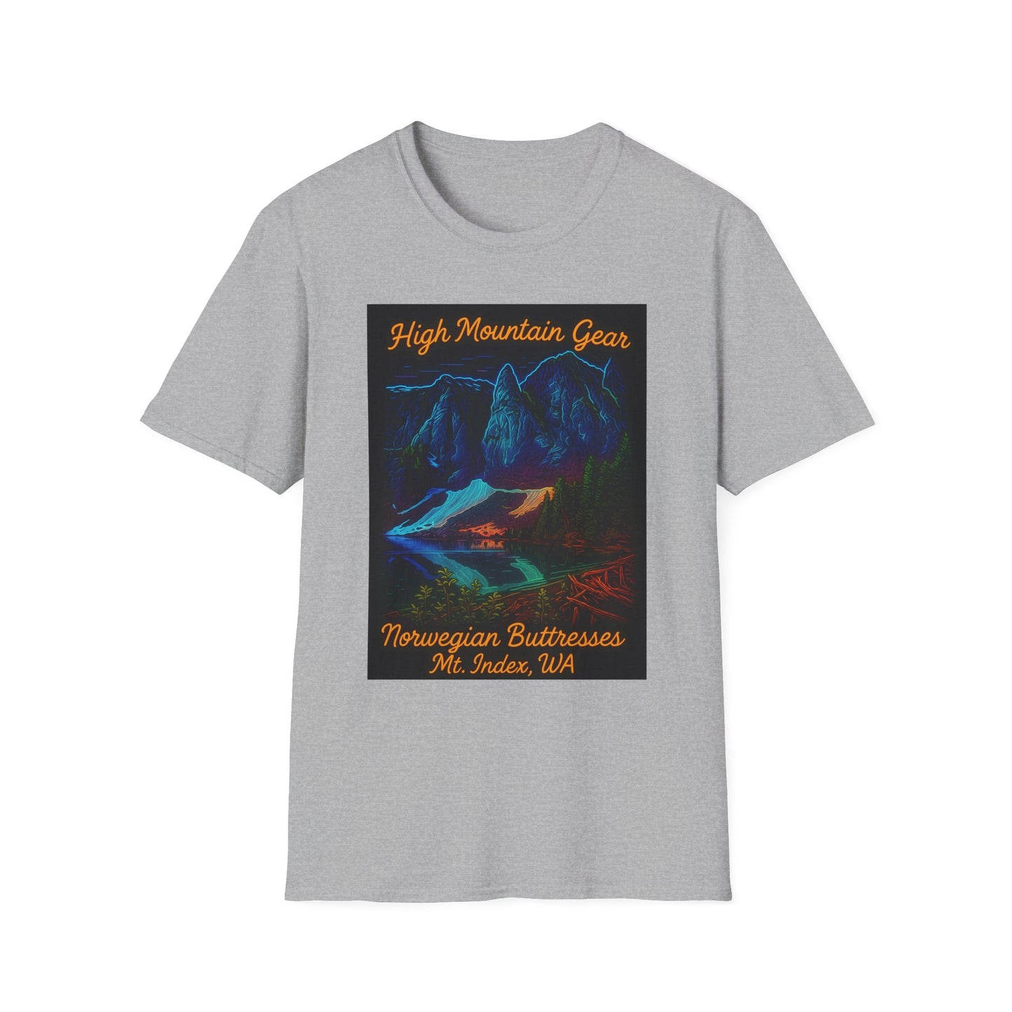 Unisex Neon Norwegian Mountain T-Shirt