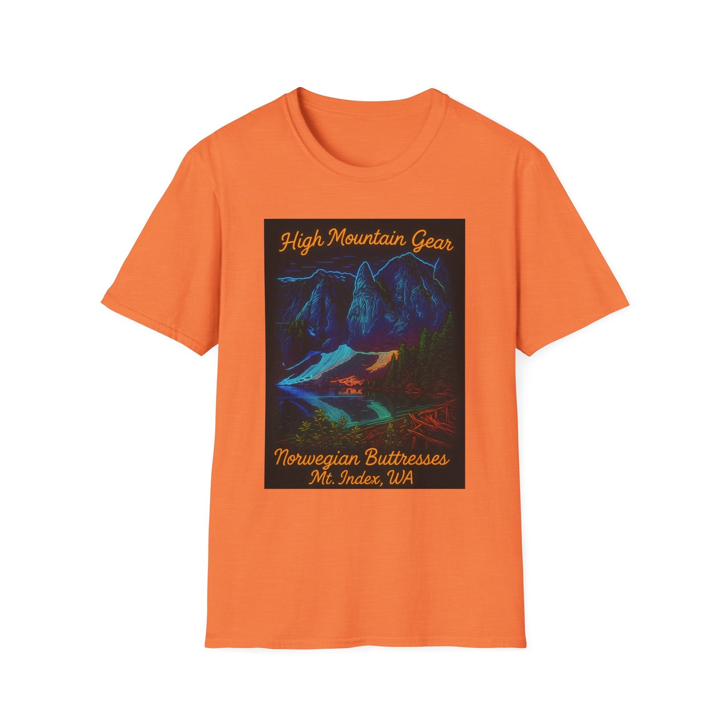 Unisex Neon Norwegian Mountain T-Shirt