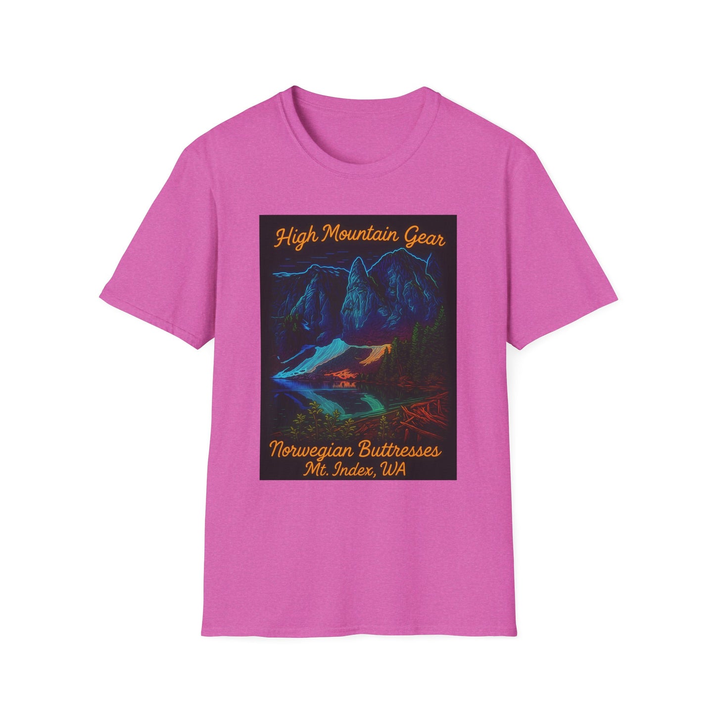 Unisex Neon Norwegian Mountain T-Shirt