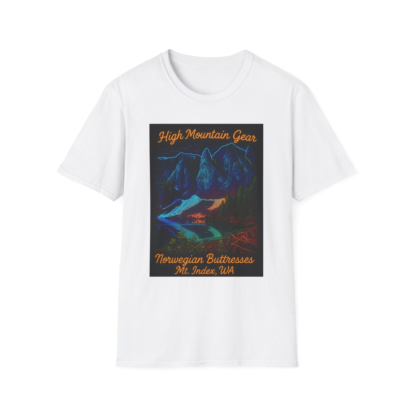 Unisex Neon Norwegian Mountain T-Shirt