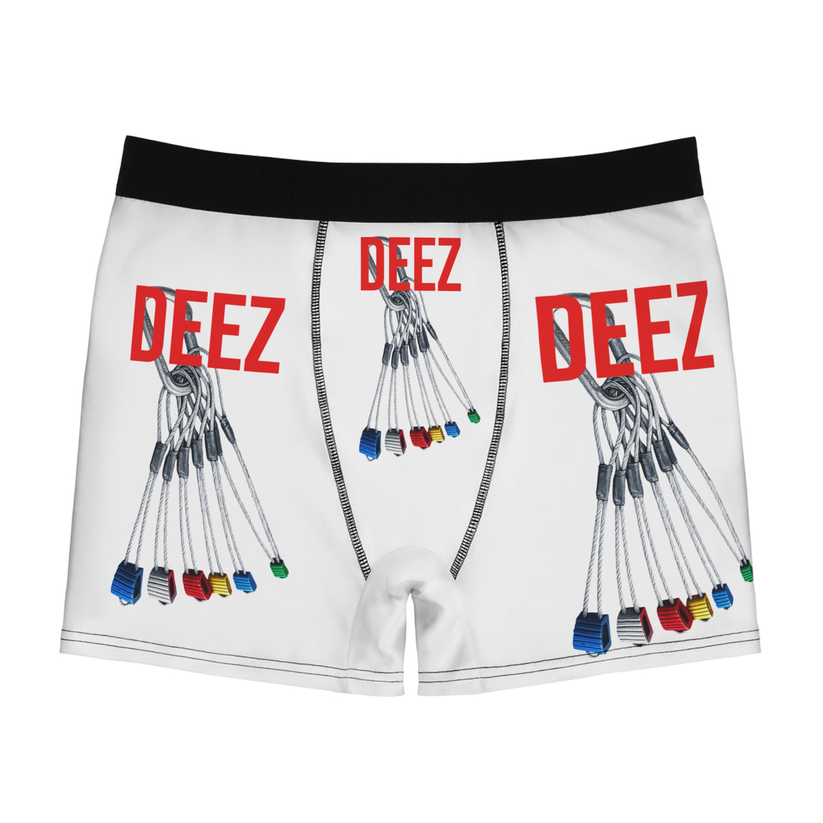 Boxer Briefs — 'DEEZ' Color Key Graphic All-Over Print