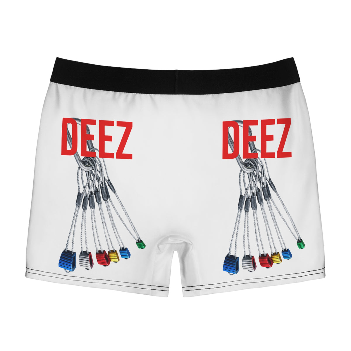 Boxer Briefs — 'DEEZ' Color Key Graphic All-Over Print