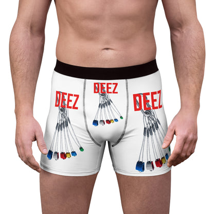 Boxer Briefs — 'DEEZ' Color Key Graphic All-Over Print
