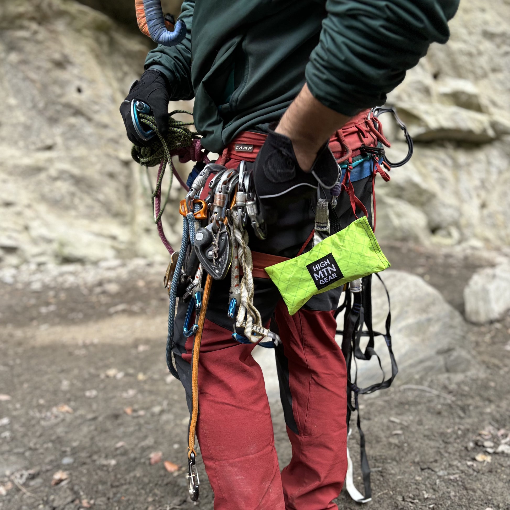 aid climbing gear Wallpinist Ultralight Aid Ladders Red Stitching